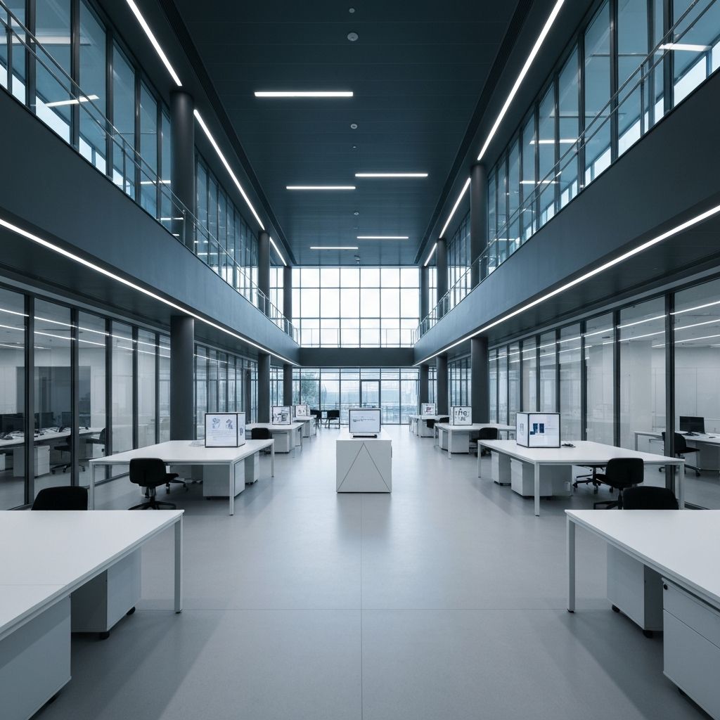 Modern research facility representing scientific institutional environment